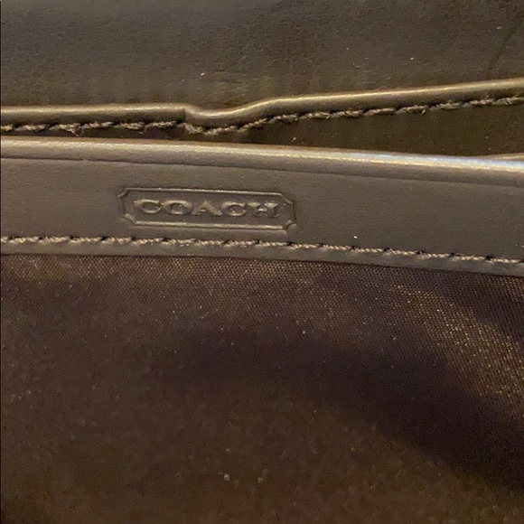 COACH accordion Wallet leather & C fabric - Picture 6 of 8